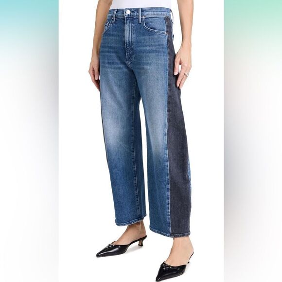 NWT MOTHER Women's Lil Half Pipe Flood Jeans size 32